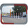 Eckiger-Spiegel SP86WR, L 800 x B 600 mm, Farbe wei&szlig;/rot