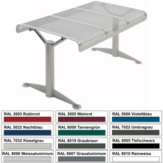 Tisch Modell 600-2M Reinweiss (RAL 9010)