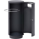 Design-Linie Abfallbehälter - A1010.. - 95 l, rund, Aufstellen/Aufdübeln, Edelstahl + Farbe