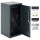 Design-Linie Abfallbehälter "A2010-ED100.." rechteckig, 100l, Deckel mit Griffbügel, Tür, VA oder Stahl + Farbe