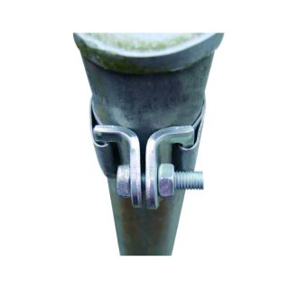 Schellenbandsatz zur Befestigung an runde Pfosten mit Durchmesser bis ca. 100 mm