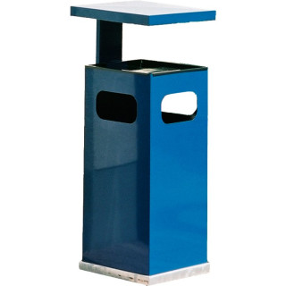 Abfallbehälter DELTA 38l Inhalt Enzianblau RAL 5010